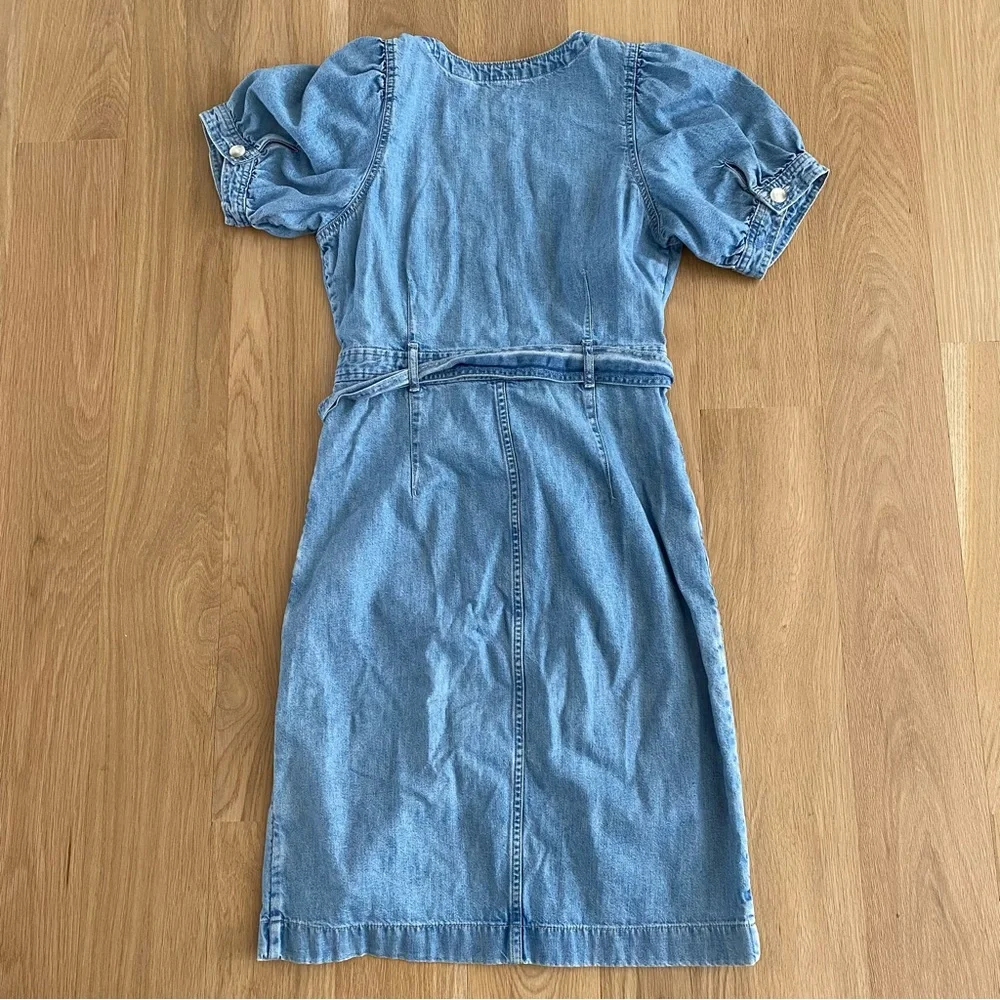Levi’s Bryn Denim Shirt Dress in Midwash Blue Sz S - Picture 8 of 8